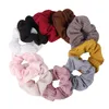 Gratis Frakt Mode Kvinnors Tjocka Stripes Elastiska Hårband Korea Style Hair Scrunchies Girl's Hair Tillbehör