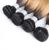 Fasci di tessuto per capelli biondo miele 8A Ombre Colore 1B / 27 Capelli lisci vergini brasiliani 3/4 fasci Estensioni dei capelli umani Remy da 10-24 pollici