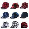Ekose şapka Beyzbol Kap Pamuk ekose Snapback Kapaklar Unisex Hip-Hop Ayarlanabilir Kap Rahat Açık Şapkalar şapkalar 14 renkler GGA1079
