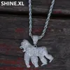 14K Gold Iced Out King Kong Gorilla Pendant Necklace Charm Animal Necklace for Men Women Party Jewelry4201824