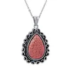 Volcanic Stone Diffusion Pendant Clay Drop Shape Necklace Volcanic Stone Fragrance Essential Oil Diffusion Necklace3134920