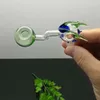 Glasrör rökande blåst vattenpipa tillverkar handblåsta bongs Europe och USA: s nya färgade ledande glaspanna