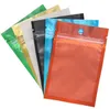 One side clear colored Resealable Zip Mylar Bag Aluminum Foil Bags Smell Proof Pouches Jewelry bag