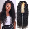 Transparent Lace frontal Wigs 150% Pre plucked Full natural Human Hair Glueless Lace Front Human Hair Wigs Curly Invisible Lace Front Wigs