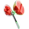 Slicer Cutter rostfritt stål Kniv Corer Tongs Windmill Watermelon Cutting Fruit Vegetable Tools Kitchen Gadgets