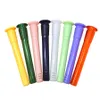 DHL 18mm Male To 14mm Female Downstem Diffuser with Colorful Plastic Down Stem Adapter for Glass Bong Water Smoking Pipes