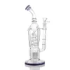 Hookahs Bong Glass tjock glas spiral perc Recylcle Oil Rigs Arm Tree Perc Filter Glasrör Vattenrör med 14 mm fog