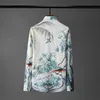 Minglu Mens Shirts Luxury Digital All Printed Lengeve Party Mensドレスシャツプラスサイズ4xlファッションスリムカジュアルマン323g