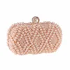 Bolso de noche de perlas de diseñador para mujer, bolso de mano con cuentas para el día de la boda, billetera cruzada, Bolsa femenina