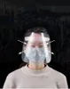 マリンカラープラスチックフェイスシールドフェイスマスク再利用可能な安全シールドフルフェイス保護防止マスク保護からスプラッシュから保護マスク保護