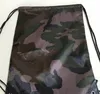 large Camouflage Drawstring Bags 210D Waterproof packaging Drawstring Backpack Camo Gym Bag School Sport Outdoor Shoe Bag9653055