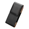 Verticale riem Clip Universele Pouch Holster Taille Back Lederen Covers Cases voor iPhone 11 Samsung S10 Moto LG Google Huawei