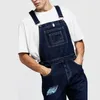 Bib Overalls For Man Suspender Pants Men's Jeans Jumpsuits High Street Distressed 2020 Autumn Fashion Denim Male Plus Size S-239S