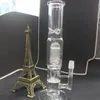 4 Arm och honungskaka Perc Glas Bong Hookahs Oljebrännare Dap Rigbubbler med 14mm skål för rökning Shisha Chisha