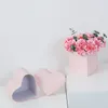 Confezione regalo a forma di cuore Scatole di carta per fiori solidi Abbraccio Secchio Scatola per imballaggio Candy Bar Fornitura bomboniere per feste1