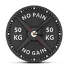 NO PAIN NO GAIN 50KG Barbell 3D Moderne Horloge Murale Haltérophilie Haltère Bodybuilding Montre Murale Gym Workout Strongman Cadeau Y200109