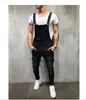 E-Baihui 2021 Avrupa Amerika Tarzı Delik Gevşek Tulum Kot Uzun Pantolon erkek Kot Kot Yüksek Kaliteli Sling Siyah Pantolon 207
