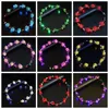 Corde per fasce per capelli a LED lampeggianti Fasce per corone di fiori luminosi Fasce per feste luminose Rave Ghirlanda per capelli floreale Ghirlanda decorativa luminosa4466226