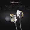 Freeshipping In-ear HiFi Earphones Dual Dynamic Driver 4D Stereo Surround Noise Canceling Professional HIFI Earbuds With Mic