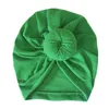 Baby turbante cappello neonato tappi con nodo decorazione per bambini ragazze per ragazze hairbands testa avvolgibile bambini autunno inverno accessori per capelli 11 colori HHA703