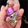 Fashion Necklaces Halloween Skull Charm Jewelry Link Chain Magician Rose Flower Pendant Necklace for Women Girl Lady Red Blue Purple Colors