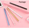 tamax NAN002 stainless double ended nail art wax dotting pen for Manicure Glitter Powder Nail Art tool