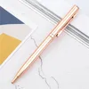 Nieuwe Exquisite Metalen Handtekening Goud Pen Reclame Gift Balpen Pens School Office Schrijven Benodigdheden Briefpapier