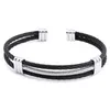 Modyle new arrival spring wire line colorful titanium steel bracelet stretch Stainless steel Cable Bangles for women270c