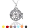 5Colors Новая Лава камень ожерелье Медальон Antique Silver вулканический камень Духи Эфирное масло Диффузный Ароматерапия Ожерелье