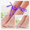 Koszulki Kostki Łańcuch Bransoletki Dla Kobiet Mody Lady Foot Toe Pierścień Sandal Barefoot Beach Decor Bandaż Anklet Biżuteria