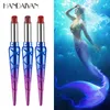 HANDAIYAN Smoke Tube of Lipstick Pen Mermaid Lipstick Natural Vitamin E Matte أحمر شفاه يدوم طويلا الحفاظ