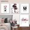 Fashion Wall Art Perfume Lips Poster Nórdico Estampa Alta Cabeça Pintura de Pintura de Mulher Pictures Para Sala de estar Modern Decoration5811950