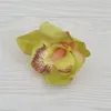 6 colori 50 pz Artificiale phalaenopsis flanella teste di orchidea di seta accessori per capelli fai da te decorazione corpetto da polso