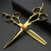 6 7 inch Japan 440c hair scissors professional hairdressing scissors salon shape cutting thinning tools3091