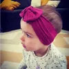 2020 Ny mode 18 färger stora bowknot huvudband baby tjejer huvudband båge hårband barn pojke tjej turban huvud wrap hår tillbehör