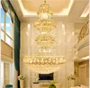 American Modern Crystal Candelier Lights Frept Light Light Light European Chandeliers Hotel Hall Hall Ilumina￧￣o interna DIA 80CM/100cm/120cm