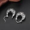 V.ya 2018 Orecchini a cerchio vintage con fiori Orecchini in argento sterling 925 Brincos Donne Regalo per la festa della mamma Gioielleria raffinata J190629