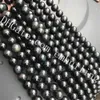 10 Strands Natural Rainbow Black Obsidian Stone Beads Smooth Round Gemstone Loose Beads for Jewelry Making DIY Bracelet Necklace 4mm-16mm