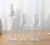 30ml 50ml Spray Bottles Empty Refillable Container Plastic Transparent Hand Sanitizer Bottle Travel Atomizer Perfume Bottle GGA3441-2