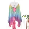 Unicorn Koczek z kapturem Soft Flanel Wearable Koc Klimatyzacja Koc Cartoon Szal Moda Dzieci Poncho Dzieci Wrap DHW2560