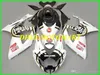 Injeção kit molde carenagem de Suzuki GSX-R600 750 K6 06 07 GSXR600 GSXR750 2006 2007 Principais carenagens preto branco conjunto SB16