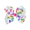 Siwa 8 inch Hair Bows for Girls Print Ribbon Bowknot Hair Clip Love Heart Valentine's Day Hairgrips Fashion Hair Accessories