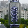 Bong de vidro para narguilé em espiral de 14,2 polegadas roxo preto azul cachimbo de água reto Dab Rig e Perc Oil Rigs 14 mm Joint Bongs cachimbos para fumantes