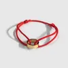Atacado- designer de joias pulseiras femininas ouro anel de amor único mão vermelho preto corda pulseiras de amor para mulheres homens pulseiras Pulseras