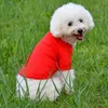 Polo per cani alla moda per la primavera estate Vestiti colorati per animali domestici Materiale poromerico per piccoli animali domestici Lavaggio facile Prezzo di fabbrica 6QW