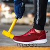 Hot Sale- Teen Werk Veiligheidsschoenen Lichtgewicht Ademend Anti Statisch Reflecterend Casual Bouw Lichtgewicht Ademend Mannen Veiligheidsschoenen