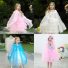 Dziewczyny Cosplay Princess Cloak Cloak Colful Mantillas Cape Halloween Party Cape Cosplay Props 074750019