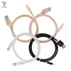 100 pcs/lot 25 cm/1 m/1.5 m/2 m/3 m câble long tressé en nylon coloré pour chargeur rapide cordon USB-C câble Micro USB Type C pour câble de téléphone