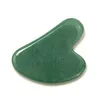 Rose green white purple Quartz Jade Guasha Board Pink Natural Stone Scraper Gua Sha Tools Face Neck Back Body heath tool