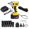 168F 19800mAh 110V-240V Electric Brushless Impact Wrench LED Lights with Battery